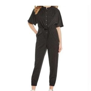 a Loves a Navy Jumpsuit